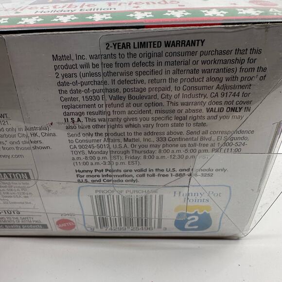 Mattel Winnie The Pooh Collectible Friendly Places VTG 1999 Holiday Edition Toys - Picture 5 of 6